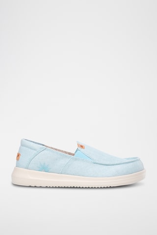 Slip-on en lin Manon - Ciel