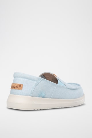Slip-on en lin Manon - Ciel
