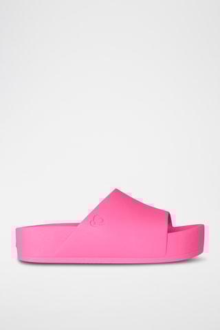 Mules plateformes Jeanne Néon - Rose