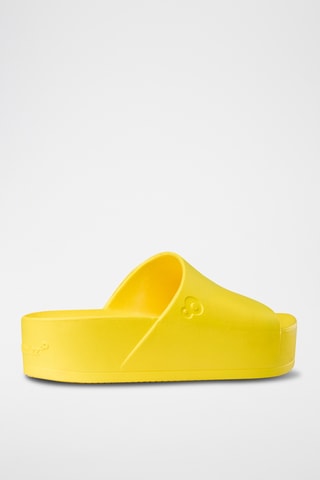 Mules plateformes Jeanne Néon - Jaune