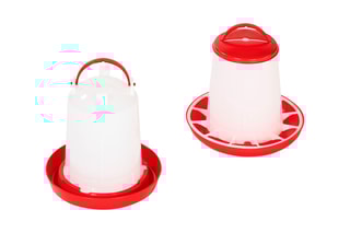 Mangeoire et abreuvoir à poules - 3 l et 3 kg