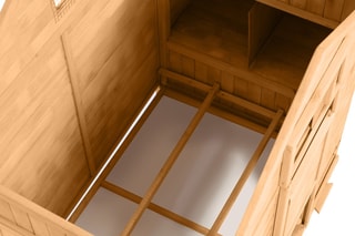 Poulailler grande capacité en bois  - 1,25 m²
