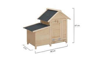 Poulailler Casita en bois avec pondoir intégré - 2 poules