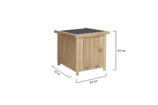 Poulailler Nichoir en bois avec toit relevable - 1 poule