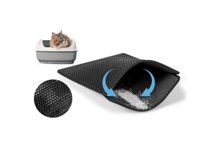 Tapis de litière double couche - Noir