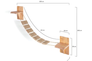 Escalier mural pour chat