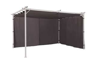 2 rideaux universels pergola - 290 x 215 cm - 390 x 215 cm