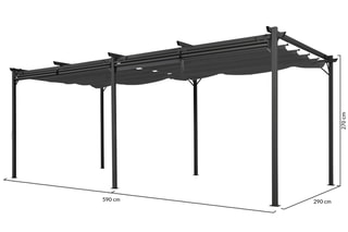 Pergola Marina - 3 x 6 m - 3 x 6 m