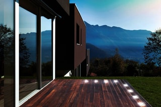 8 pavés solaires 4 LED en verre - Blanc