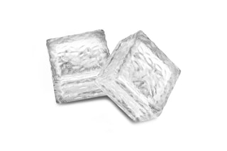 8 pavés solaires 4 LED en verre - Blanc