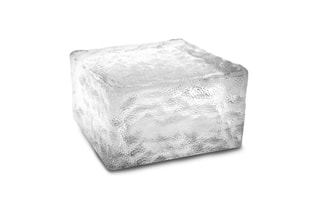 8 pavés solaires 4 LED en verre - Blanc