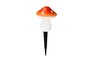 Guirlande solaire champignons 3 LED - Blanc chaud