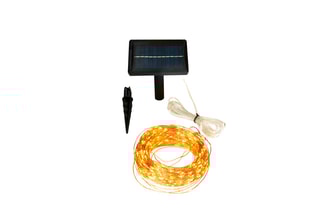 Guirlande solaire 1000 LED - Blanc chaud