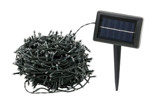 Guirlande solaire extérieure 1000 LED - Blanc froid