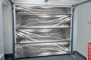 Kit d'isolation thermique pour porte de garage - 760 x 75 cm