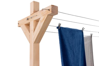 Etendoir à linge en pin canadien - Naturel