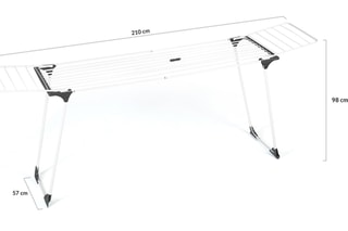 Etendoir à linge Ultimate - Blanc et gris