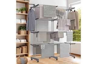 Séchoir extensible 4 niveaux pliable - 50 m d'étendage