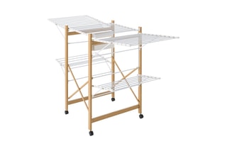 Etendoir à linge extensible et pliable Deluxe - 28 m d'étendage