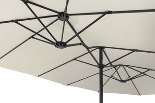 Parasol double - 4,5 x 2,6 x 2,4 m - 4,5 x 2,6 m