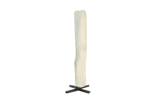 Parasol rond 360° déporté avec housse et pied - 3 m