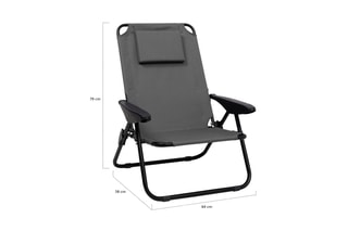 2 fauteuils de plage pliables - 90 x 61 x 54 cm