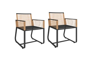 2 chaises de jardin Varna - 55 x 60 x 78 cm