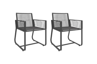 2 chaises de jardin Varna - 55 x 60 x 78 cm