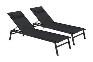 2 chaises longues Faro - 185 x 56 x 89 cm