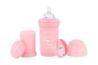 Biberon anti-colique sans BPA en silicone - Dès la naissance - 180 ml