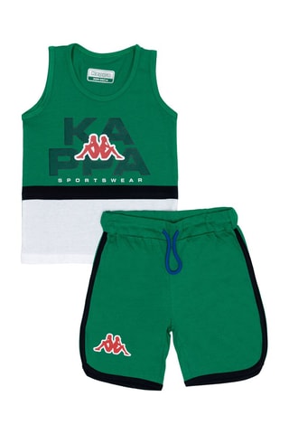 Débardeur et short - Vert chiné