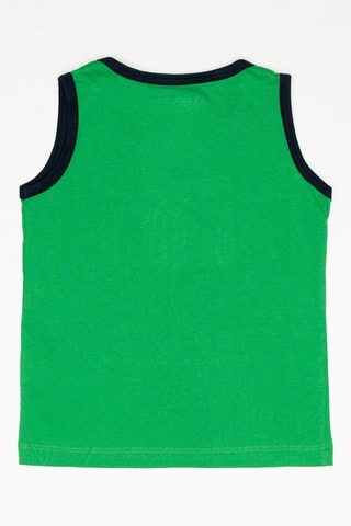 Débardeur et short - Vert et bleu marine