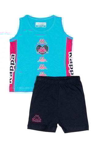 Débardeur et short - Turquoise et noir