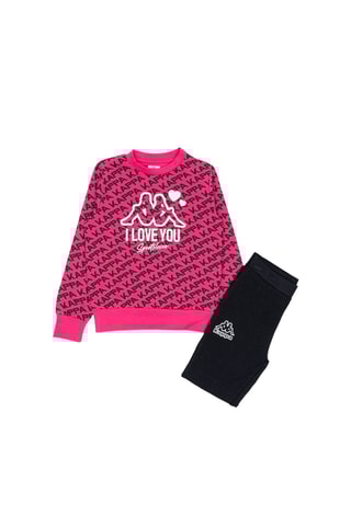 Sweat et pantalon - Fuchsia et noir