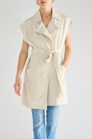 Gilet long  - Beige
