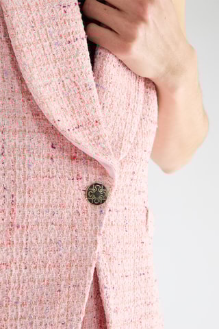 Gilet long  - Rose