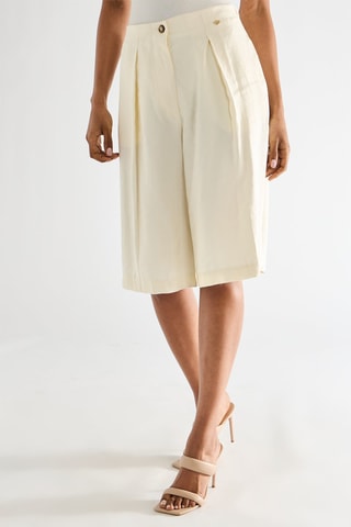 Pantalon wide legs - Ivoire