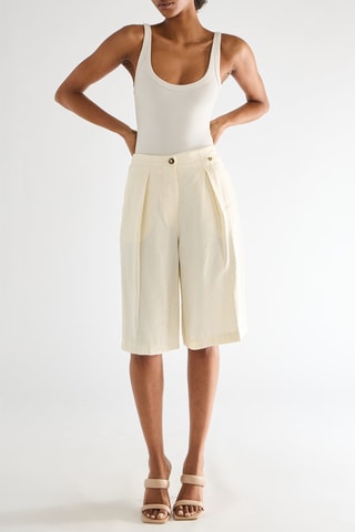 Pantalon wide legs - Ivoire