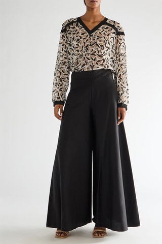 Pantalon palazzo - Noir