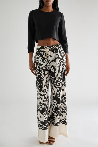 Pantalon taille haute - Noir
