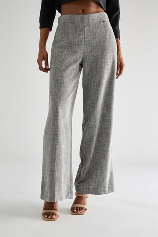 Pantalon taille haute - Gris