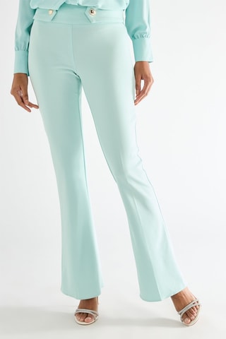 Pantalon flare - Vert d'eau