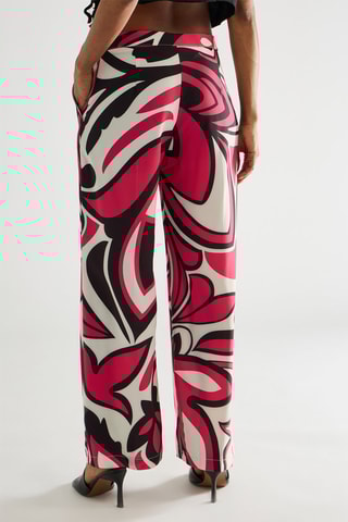 Pantalon wide legs - Fuchsia