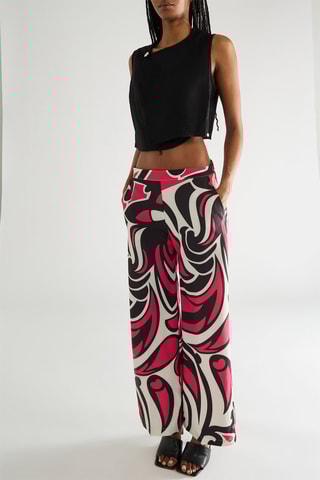 Pantalon wide legs - Fuchsia