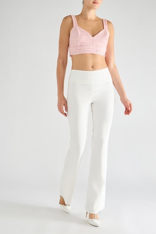 Pantalon flare - Blanc