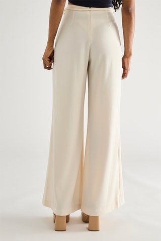 Pantalon taille haute - Ivoire