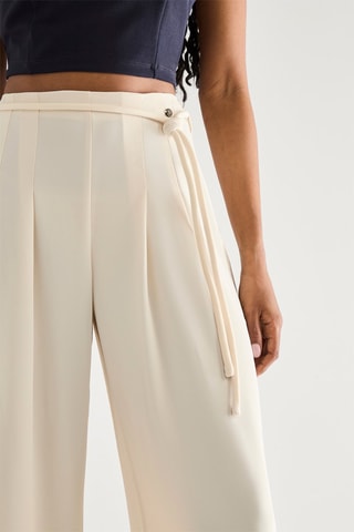 Pantalon taille haute - Ivoire