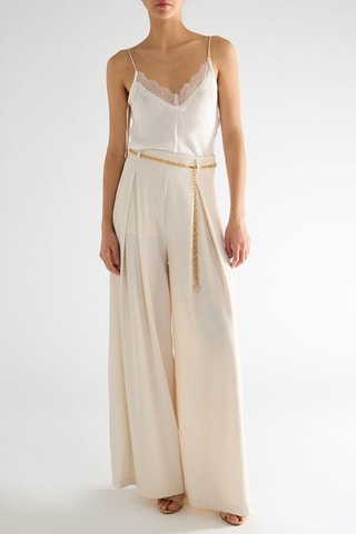 Pantalon palazzo - Beige