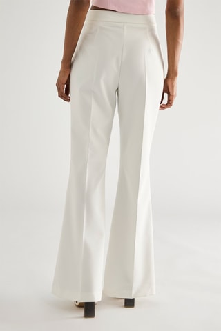 Pantalon taille haute - Blanc