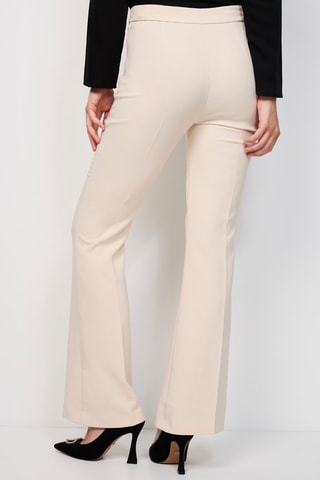 Pantalon taille haute - Beige